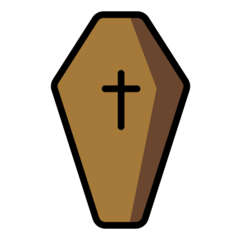 How Coffin emoji looks on Openmoji.