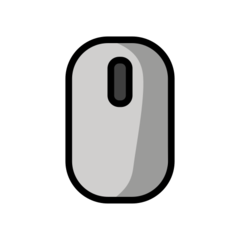 How Computer Mouse emoji looks on Openmoji.