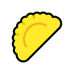 How Dumpling emoji looks on Openmoji.