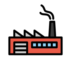 Fabrika emojisi Openmoji üzerinde nasıl görünüyor.