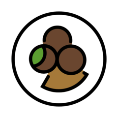 How Falafel emoji looks on Openmoji.