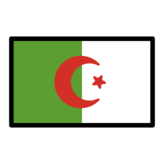 How Flag: Algeria emoji looks on Openmoji.