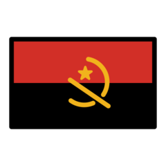 Hur Flagga: Angola emoji ser ut på Openmoji.