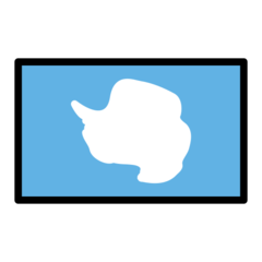 A quoi ressemblent les emoji Drapeau : Antarctique sur Openmoji.