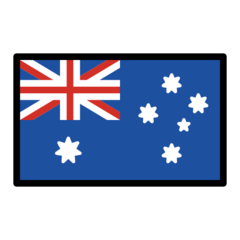 How Flag: Australia emoji looks on Openmoji.