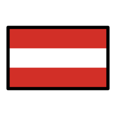 How Flag: Austria emoji looks on Openmoji.