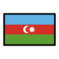 Come Bandiera: Azerbaigian emoji appare su Openmoji.