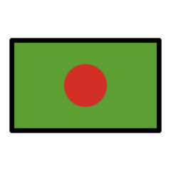 Como o emoji do Bandeira: Bangladesh é exibido no Openmoji.