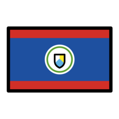 How Flag: Belize emoji looks on Openmoji.