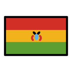 Hvordan Flagg: Bolivia emoji ser ut på Openmoji.