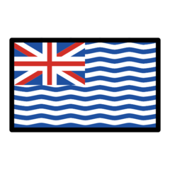 How Flag: British Indian Ocean Territory emoji looks on Openmoji.