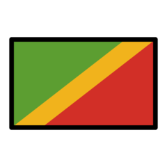 How Flag: Congo - Brazzaville emoji looks on Openmoji.