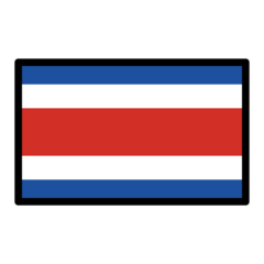 How Flag: Costa Rica emoji looks on Openmoji.