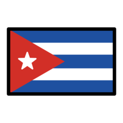 How Flag: Cuba emoji looks on Openmoji.