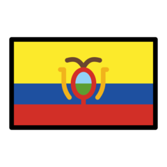 How Flag: Ecuador emoji looks on Openmoji.