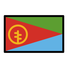 Hvordan Flagg: Eritrea emoji ser ut på Openmoji.