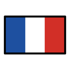 How Flag: France emoji looks on Openmoji.