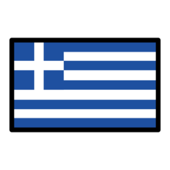 How Flag: Greece emoji looks on Openmoji.