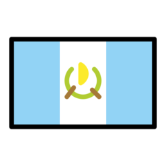 Hur Flagga: Guatemala emoji ser ut på Openmoji.