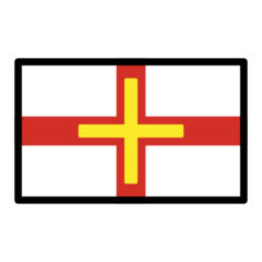 How Flag: Guernsey emoji looks on Openmoji.