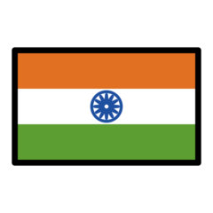 Wie Flagge: Indien Emoji auf Openmoji aussieht.