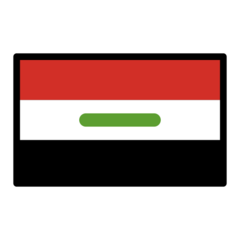 How Flag: Iraq emoji looks on Openmoji.