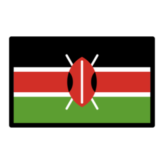 How Flag: Kenya emoji looks on Openmoji.