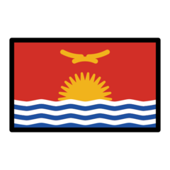 How Flag: Kiribati emoji looks on Openmoji.