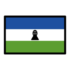 Hvordan Flagg: Lesotho emoji ser ut på Openmoji.