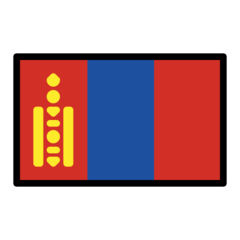 How Flag: Mongolia emoji looks on Openmoji.