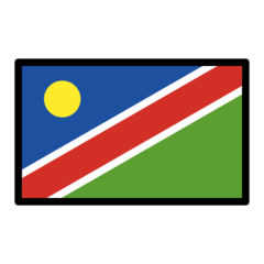 Hvordan Flagg: Namibia emoji ser ut på Openmoji.