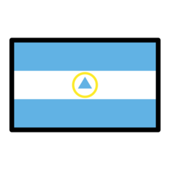 Cómo se ve el emoji Bandera: Nicaragua en Openmoji.