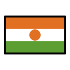 How Flag: Niger emoji looks on Openmoji.