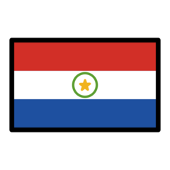 How Flag: Paraguay emoji looks on Openmoji.