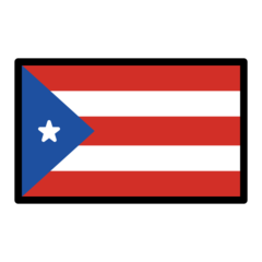 Hvordan Flagg: Puerto Rico emoji ser ut på Openmoji.