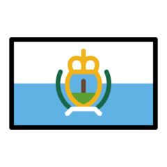 How Flag: San Marino emoji looks on Openmoji.