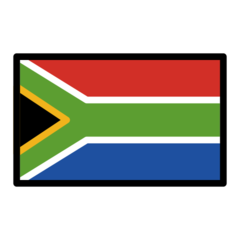 How Flag: South Africa emoji looks on Openmoji.