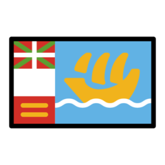 How Flag: St. Pierre & Miquelon emoji looks on Openmoji.