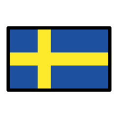 How Flag: Sweden emoji looks on Openmoji.