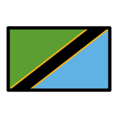 How Flag: Tanzania emoji looks on Openmoji.