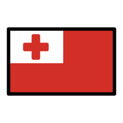 How Flag: Tonga emoji looks on Openmoji.