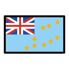 How Flag: Tuvalu emoji looks on Openmoji.