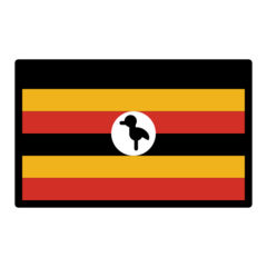 Hur Flagga: Uganda emoji ser ut på Openmoji.