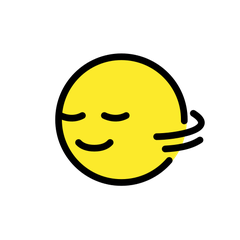 Jak wygląda emoji Głowa kręcąca się poziomo w Openmoji.