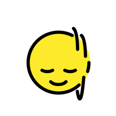 كيف رأس يهتز عمودياً الرموز التعبيرية تبدو على Openmoji.