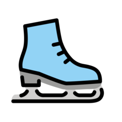 How Ice Skate emoji looks on Openmoji.