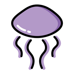 How Jellyfish emoji looks on Openmoji.