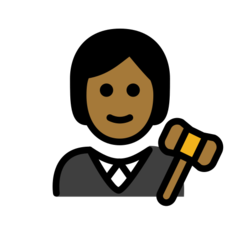 Judge Medium Dark Skin Tone Emoji