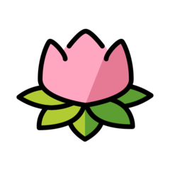 How Lotus emoji looks on Openmoji.