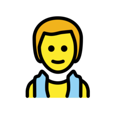 Hvordan Mand i dampbad emoji ser ud på Openmoji.